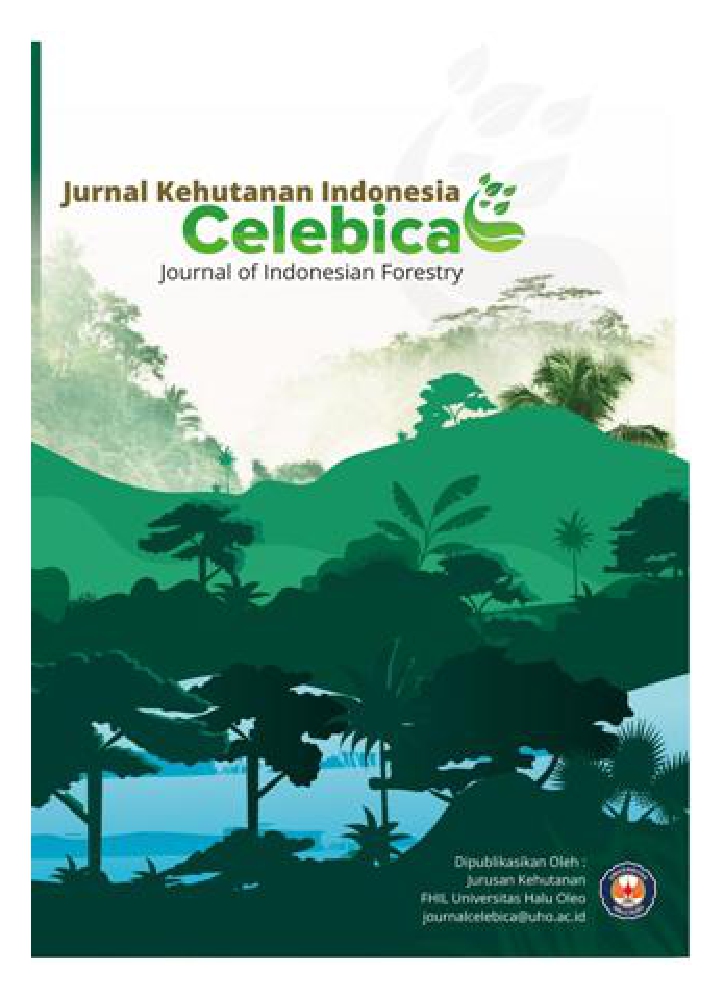  Vol. 4 No. 1 (2023): Call For Paper Vol 4, No 1 (2023): Jurnal Celebica : Jurnal Kehutanan Indonesia.